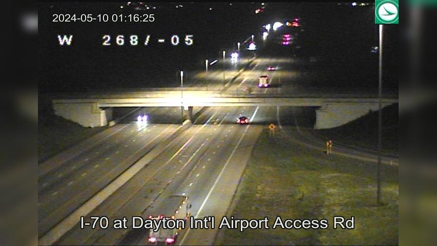 Traffic Cam Little York: I-70 at Dayton Int'l Airport Access Rd