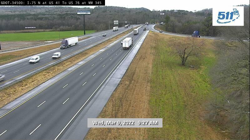 Traffic Cam Stone Church: GDOT-CAM-I-75 NB AT US 41/US 76