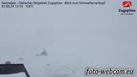 Partenkirchen: Sonnalpin - Gletscher-Skigebiet Zugspitze - Blick zum Schneefernerkopf - Day time