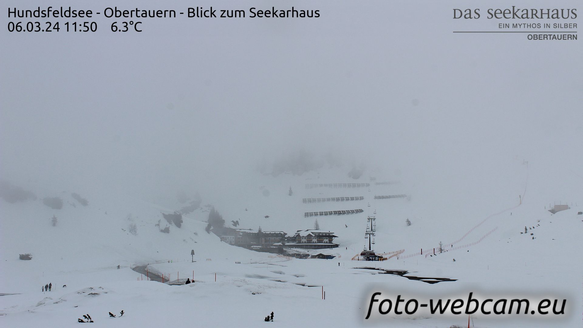 Traffic Cam Untertauern: Hundsfeldsee - Obertauern - Blick zum Seekarhaus