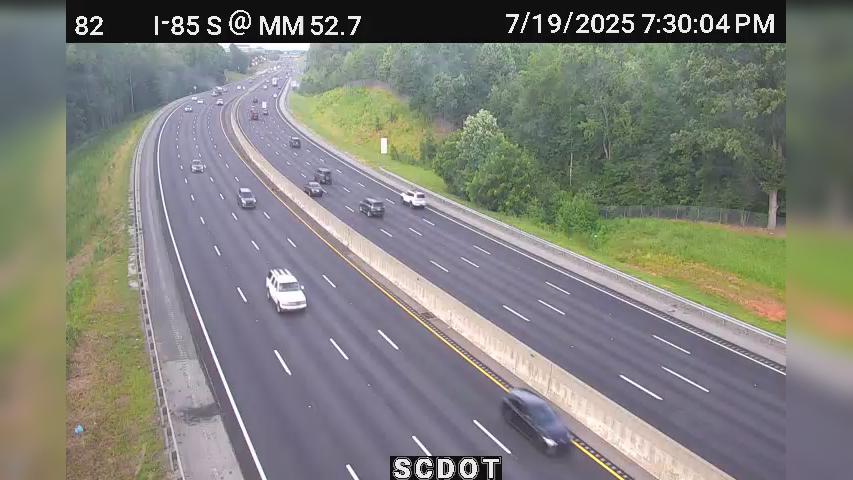 Traffic Cam Asheton Springs: I-85 S @ MM 52.7