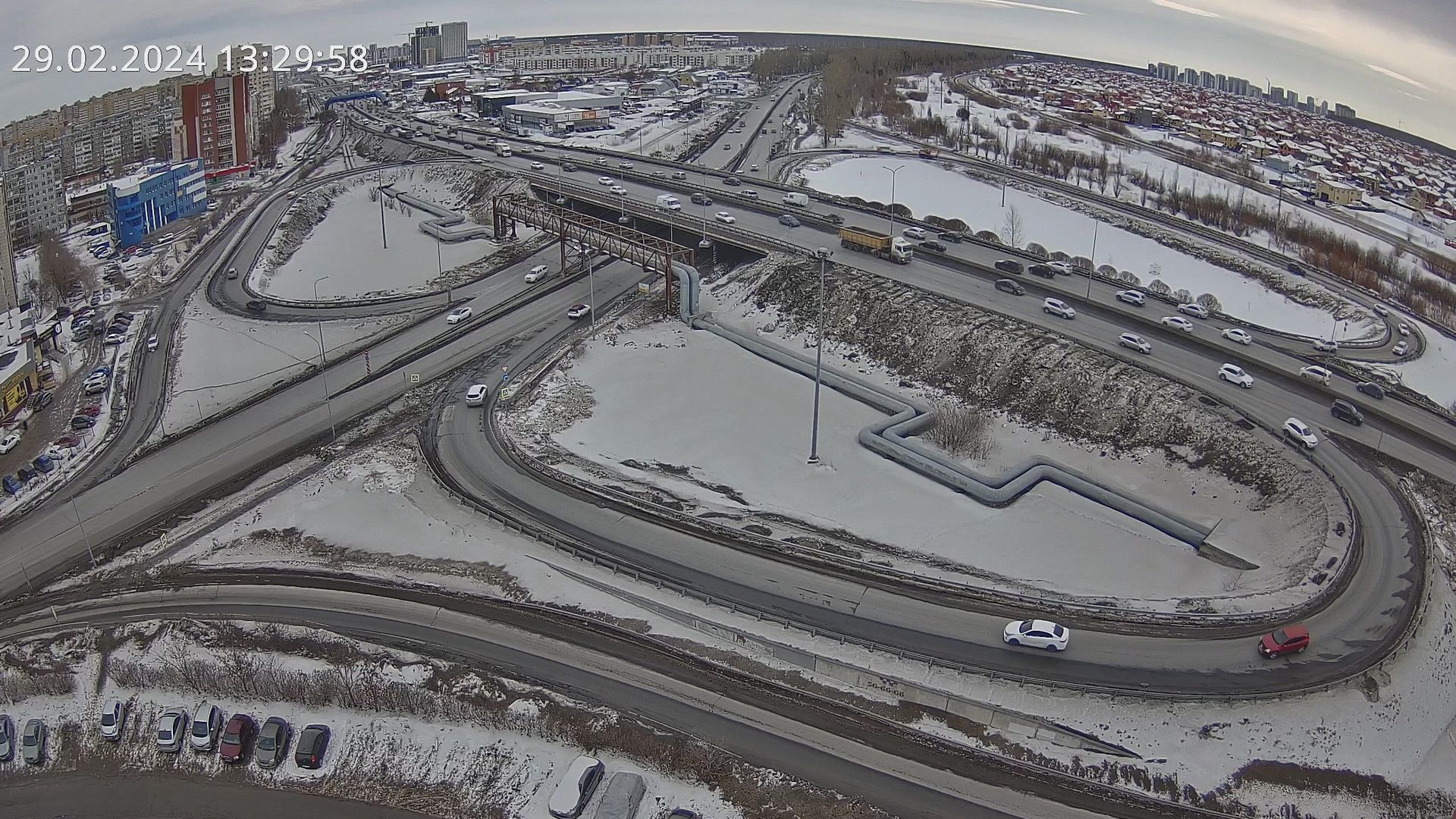 Traffic Cam Tyumen: Развязка Червишевский тракт - Федюнинского