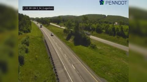 Traffic Cam Greene Township: I-80 @ Exit 184 (PA 477 LOGANTAN)