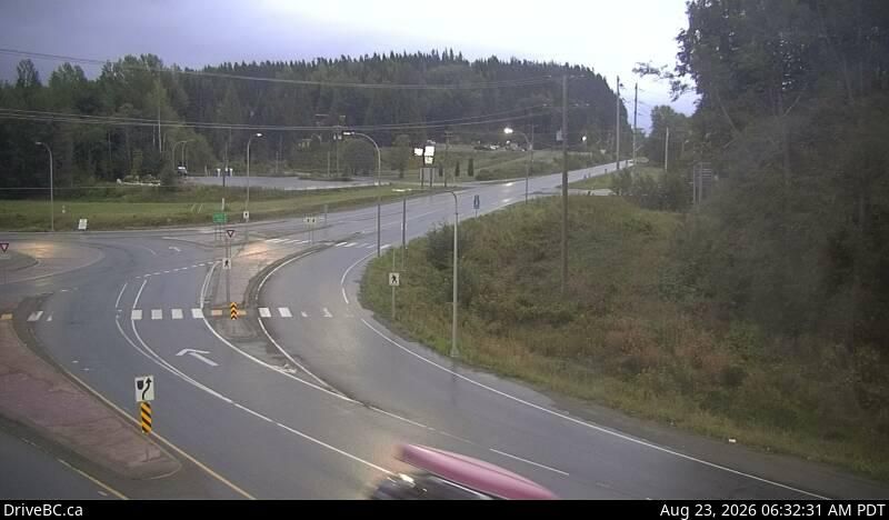 Traffic Cam Area E › South: Hwy 16 at Hwy 37S near Terrace, looking south