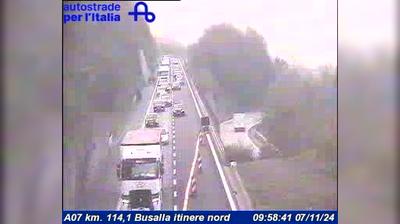 Preview delle webcam di Noceto: A07 km. 114,1 Busalla itinere nord