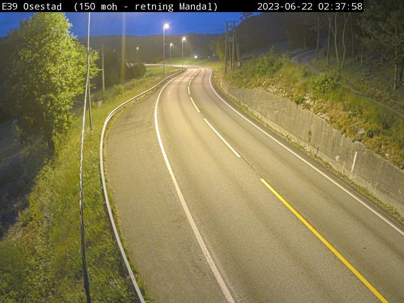 Traffic Cam Osestad: E39 - Mandal