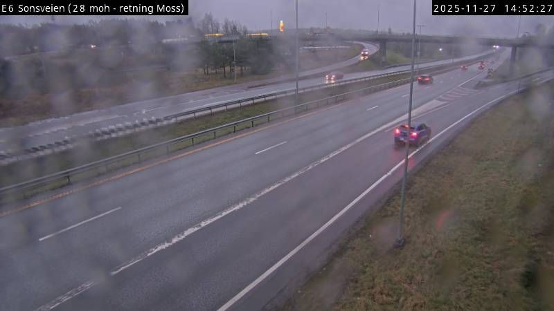 Traffic Cam Grimsrod: E6 Sonsveien (Moss)
