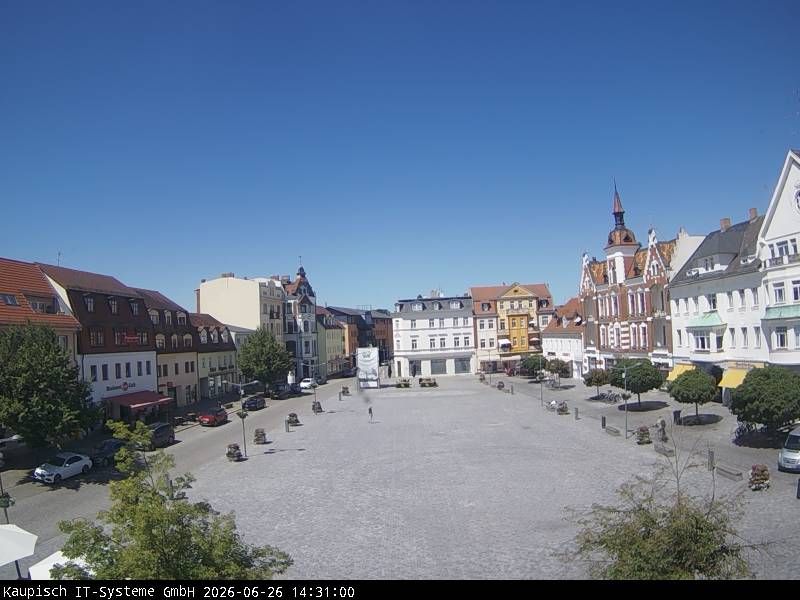 Traffic Cam Finsterwalde: Finsterwalder Marktplatz