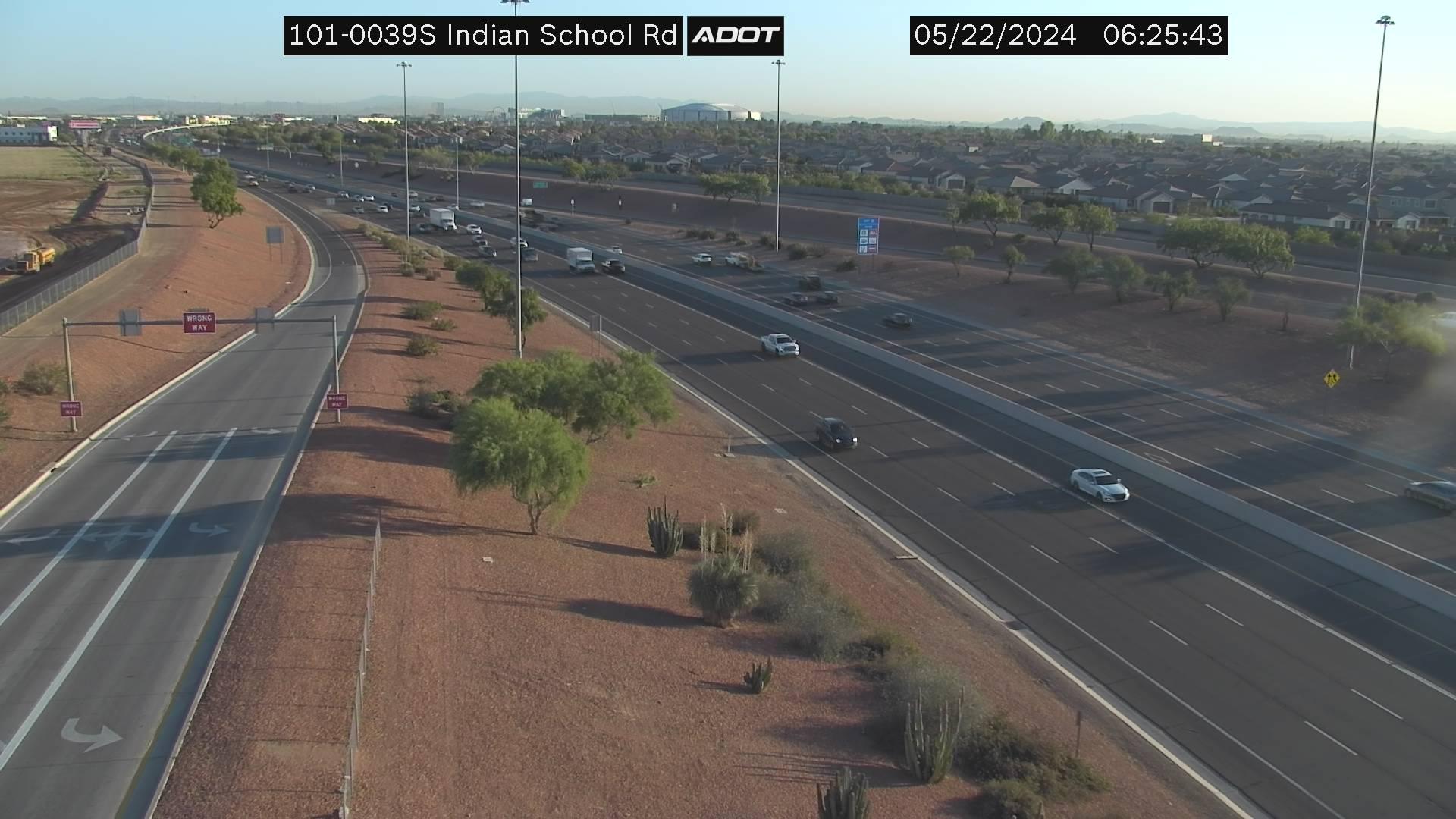 Traffic Cam Youngstown: Loop 101 South at Indian School Rd