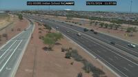 Last daylight view from Young America West: Loop 101 South at Indian School Rd