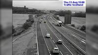 Burntisland: M Calais Muir live traffic camera near Dunfermline in Fife