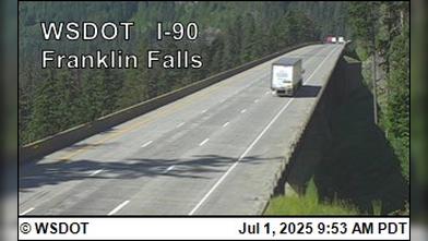 Traffic Cam Sammamish › East: I-90 at MP 51.3: Franklin Falls