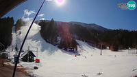 Letzte Tageslichtansicht von Kranjska Gora: Podkoren − Finish of Giant slalom