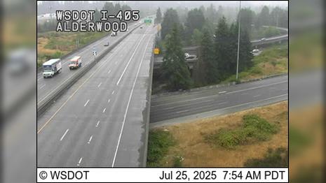 Traffic Cam Brier: I-5 at MP 183: I-405 Interchange (Alderwood)