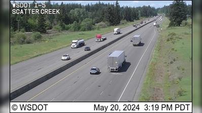 Traffic Cam Olympia: I-5 at MP 91.2: Scatter Creek
