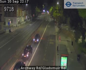 Traffic Cam North Cheam: Archway Rd/Gladsmuir Rd