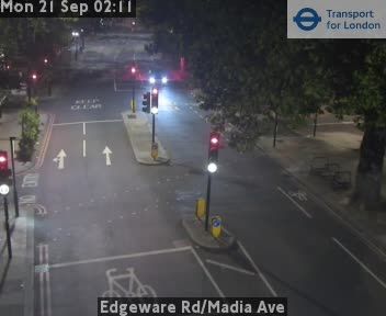 Traffic Cam London: Edgeware Rd/Madia Ave