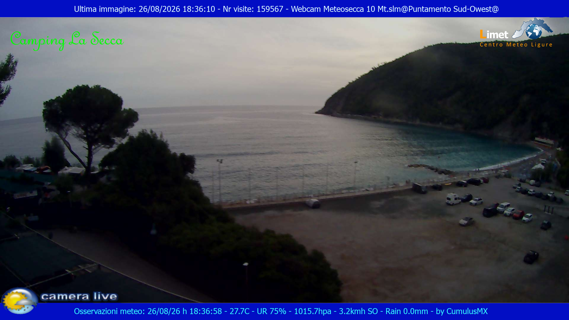 Traffic Cam Moneglia: Camping La Secca