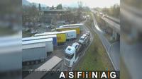 Hohenems: A, bei Raststation - Blickrichtung LKW-Stellplatz - Km ,