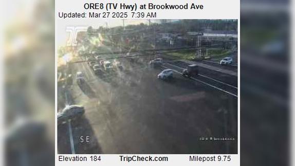 Traffic Cam Hillsboro: ORE8 (TV Hwy) at Brookwood Ave