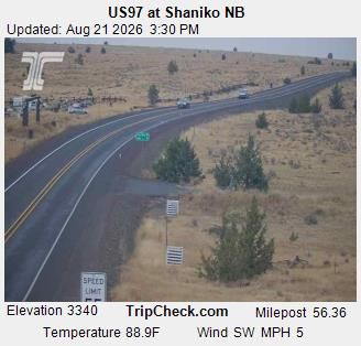 Traffic Cam Shaniko: US 97 at - NB