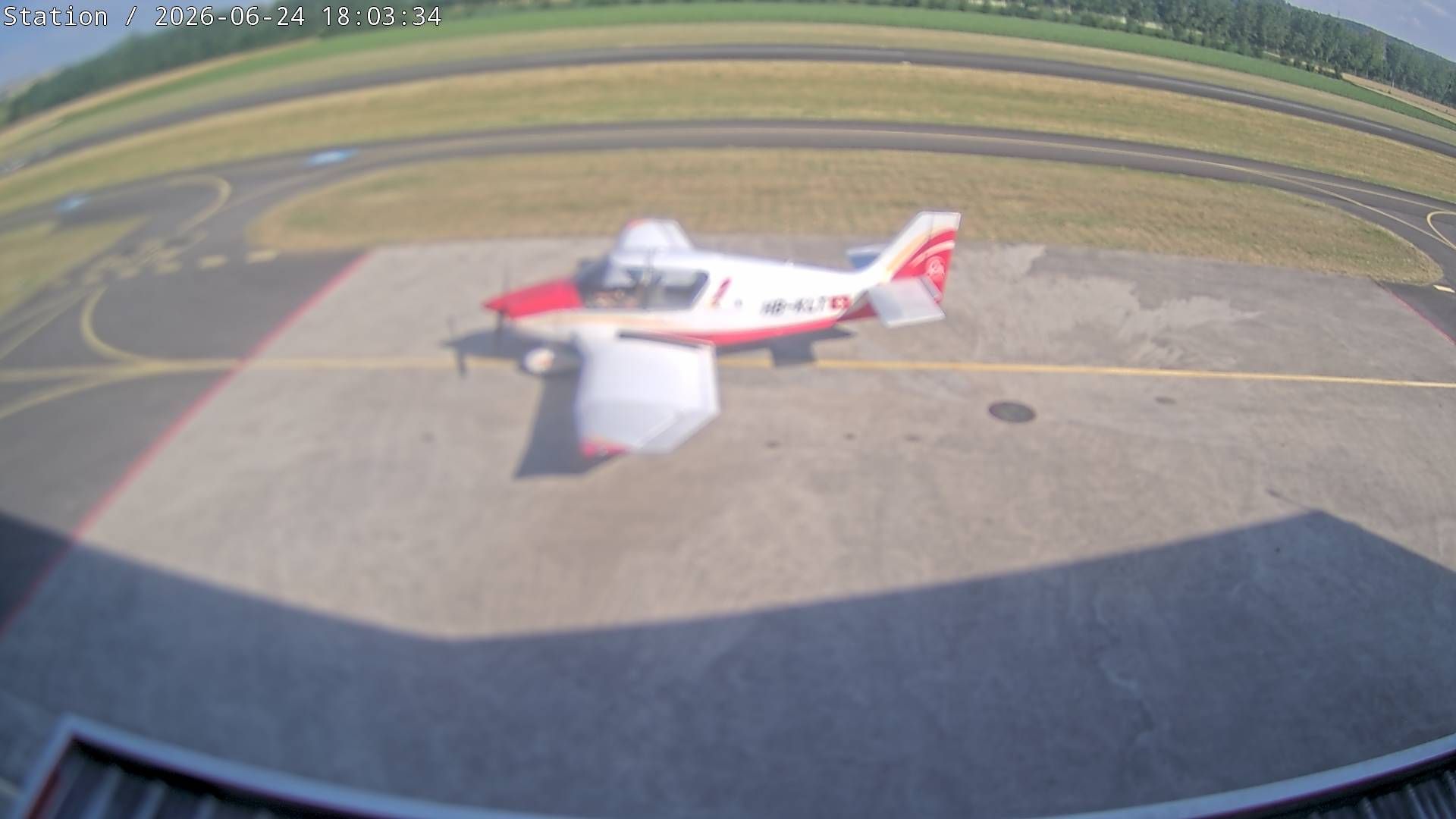 Yverdon-les-Bains: Airfield - Vaud, Switzerland: Parking