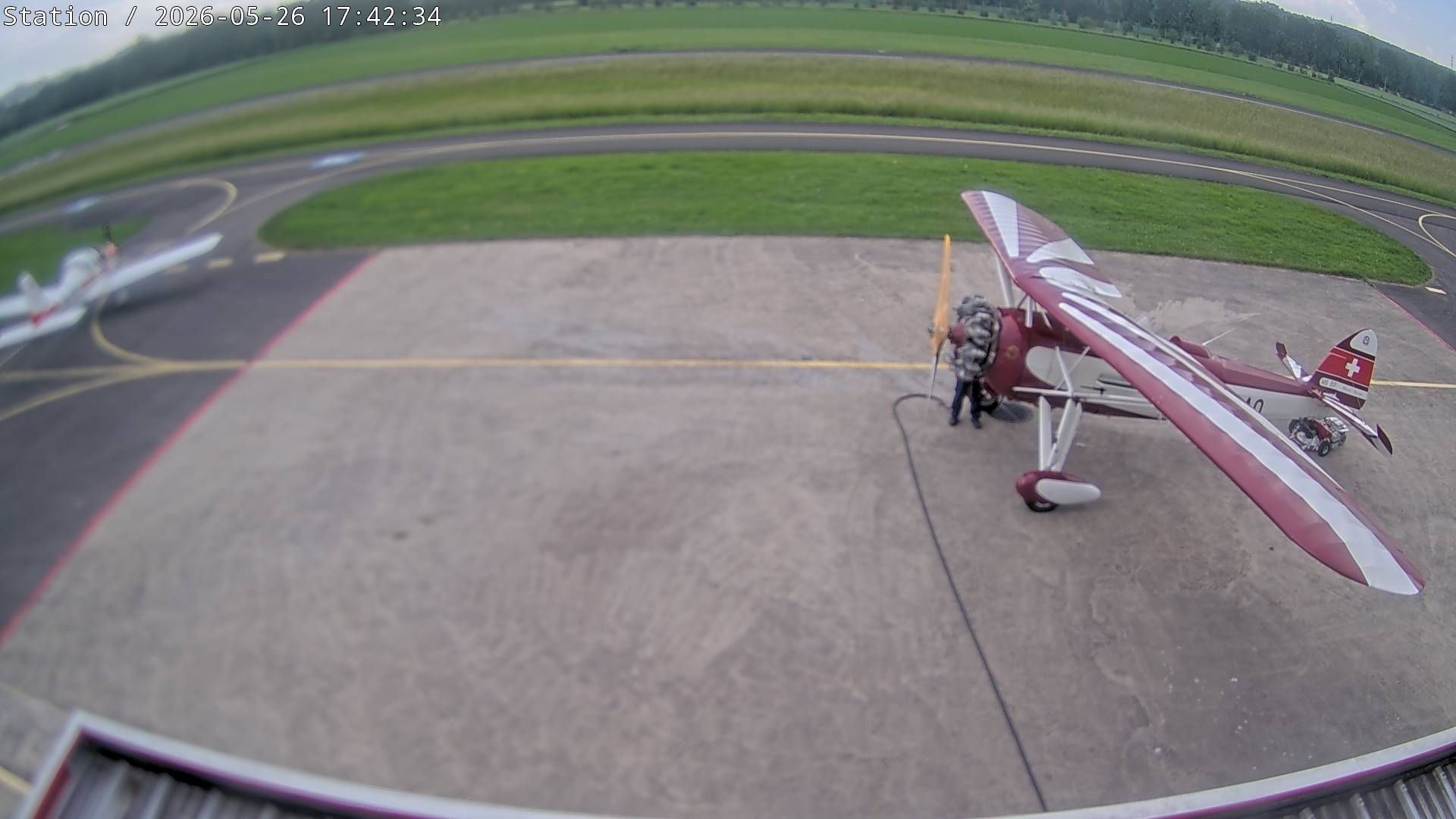 Yverdon-les-Bains: Airfield - Vaud, Switzerland: Parking