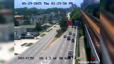 Traffic Cam South Miami: US-1 South of Southwest 62nd Avenue