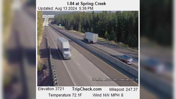 Traffic Cam La Grande: I-84 at Spring Creek