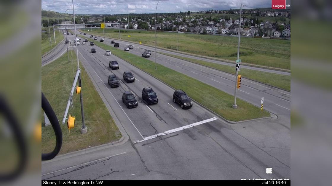 Traffic Cam Hidden Valley: Stoney Trail and Beddington Trail NW