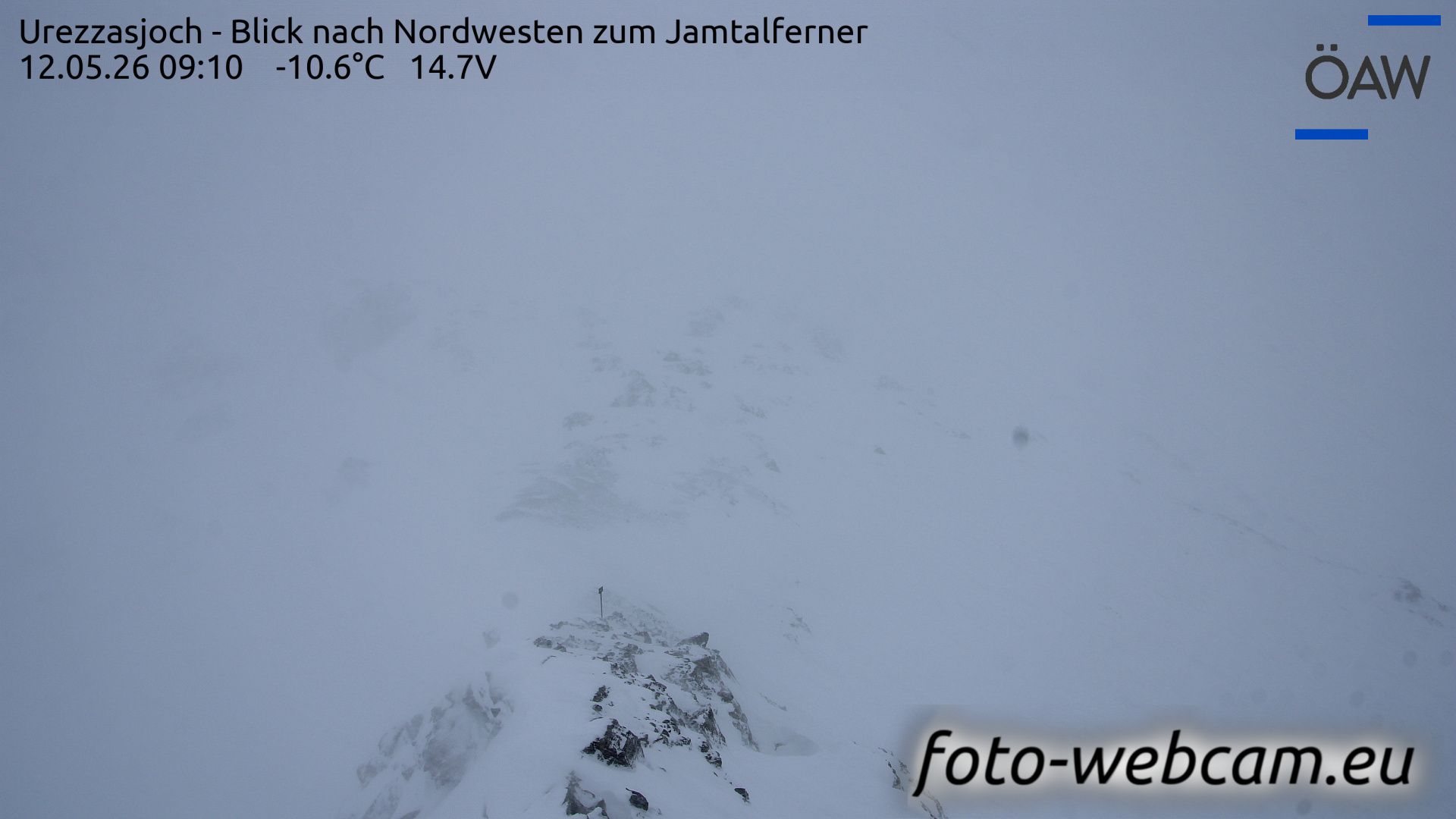 Scuol: Urezzasjoch - Blick nach Nordwesten zum Jamtalferner