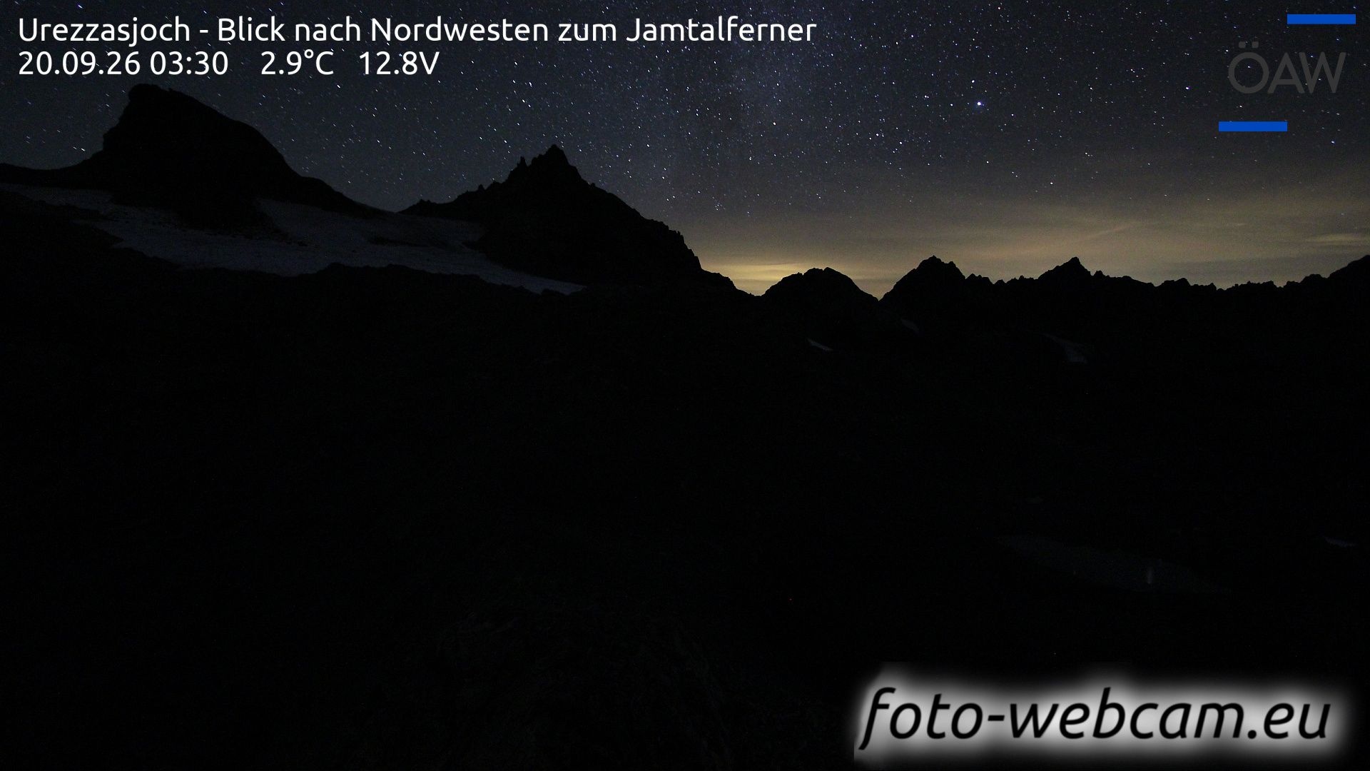 Scuol: Urezzasjoch - Blick nach Nordwesten zum Jamtalferner