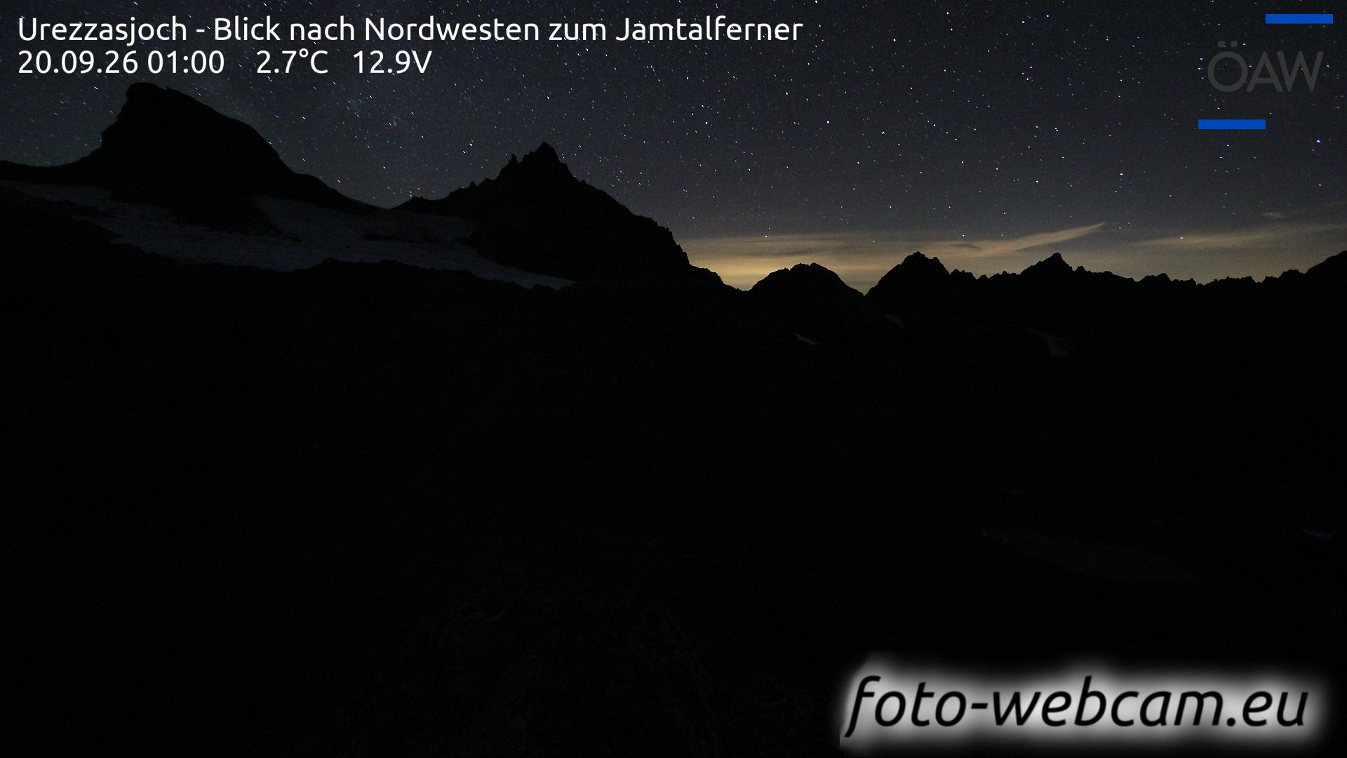 Scuol: Urezzasjoch - Blick nach Nordwesten zum Jamtalferner