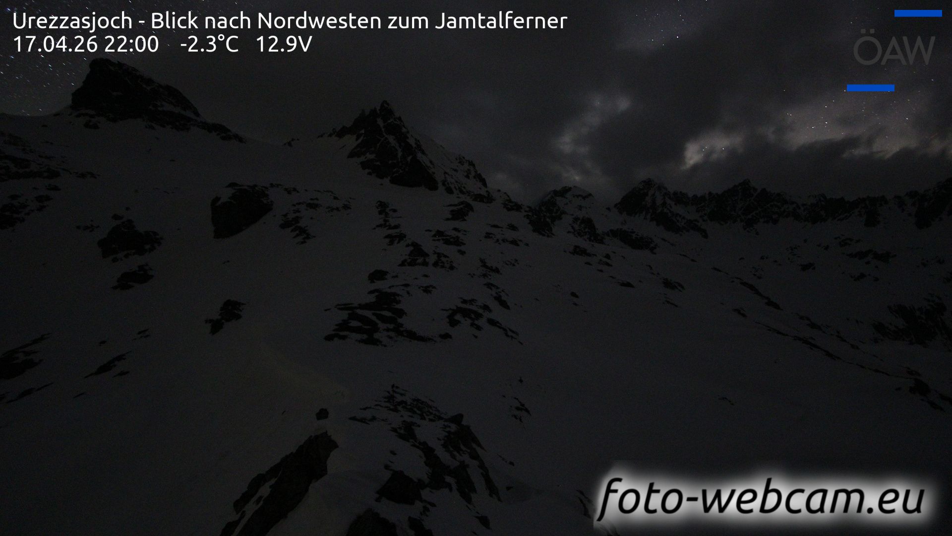 Scuol: Urezzasjoch - Blick nach Nordwesten zum Jamtalferner