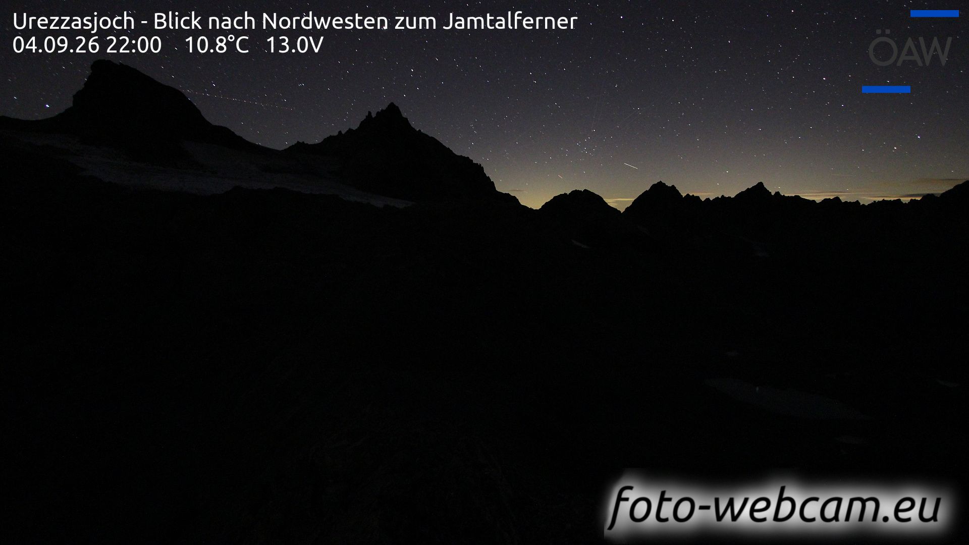 Scuol: Urezzasjoch - Blick nach Nordwesten zum Jamtalferner
