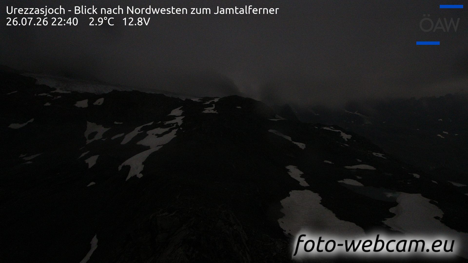 Scuol: Urezzasjoch - Blick nach Nordwesten zum Jamtalferner
