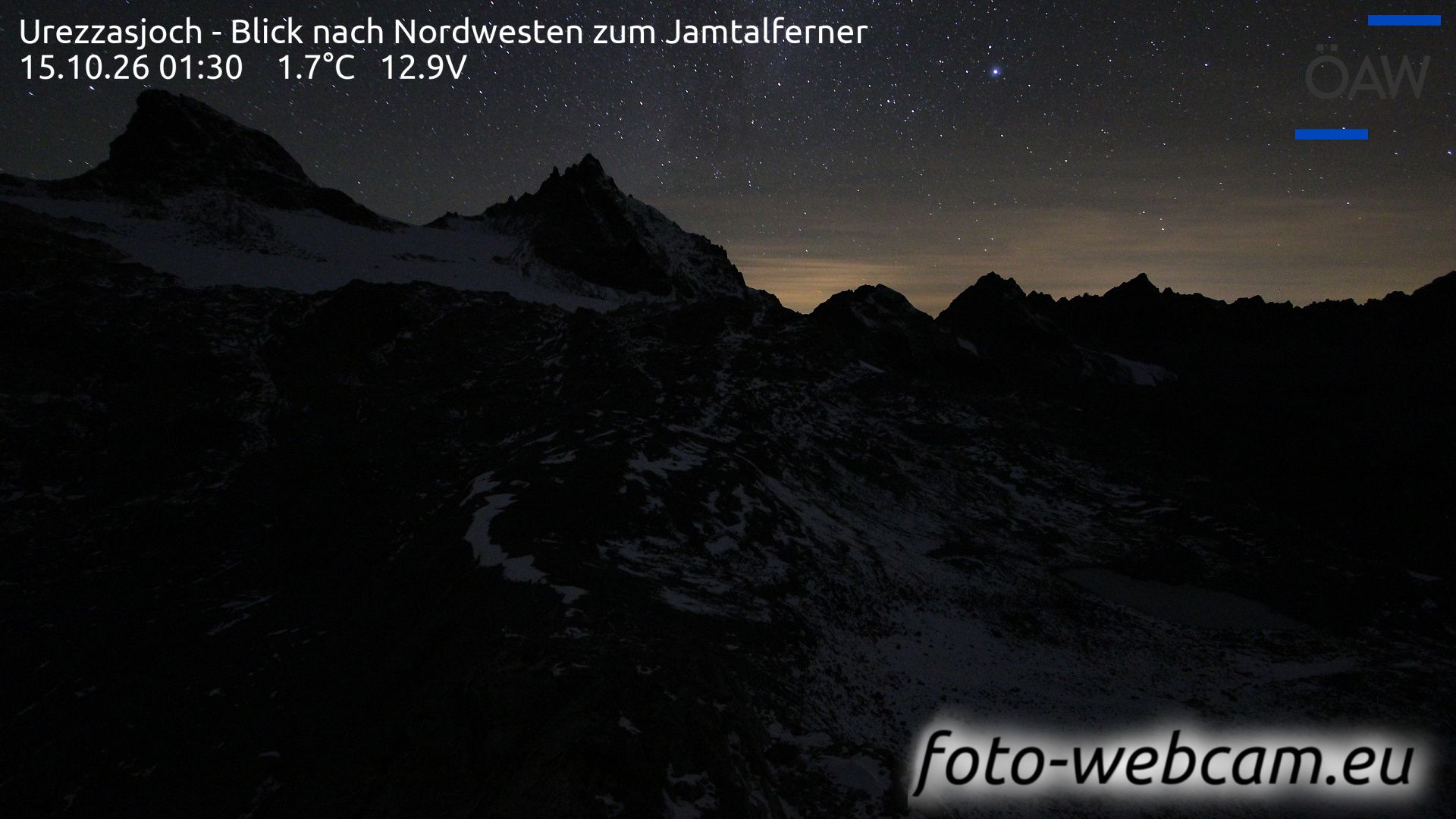 Scuol: Urezzasjoch - Blick nach Nordwesten zum Jamtalferner