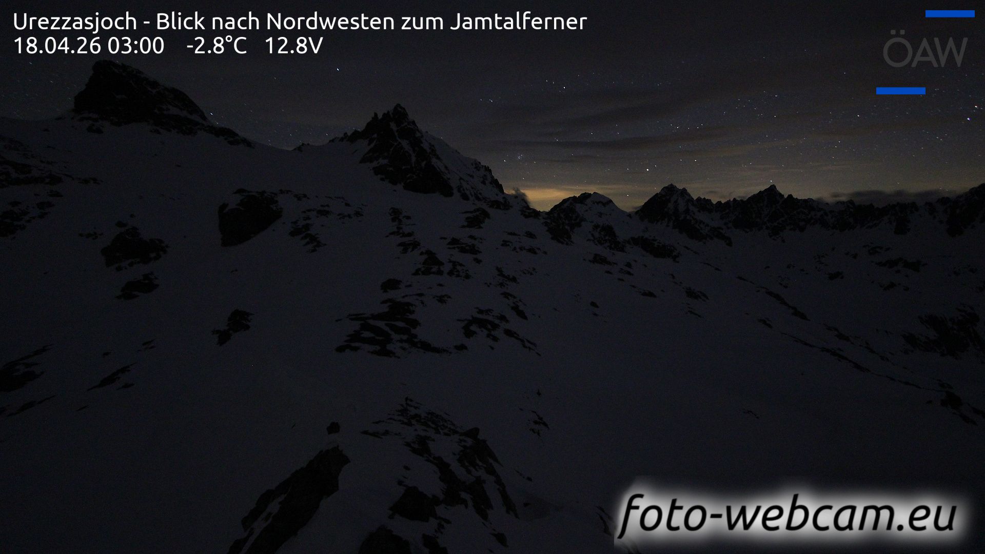 Scuol: Urezzasjoch - Blick nach Nordwesten zum Jamtalferner