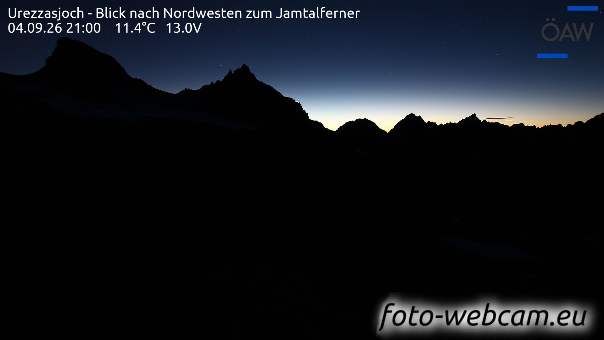 Scuol: Urezzasjoch - Blick nach Nordwesten zum Jamtalferner