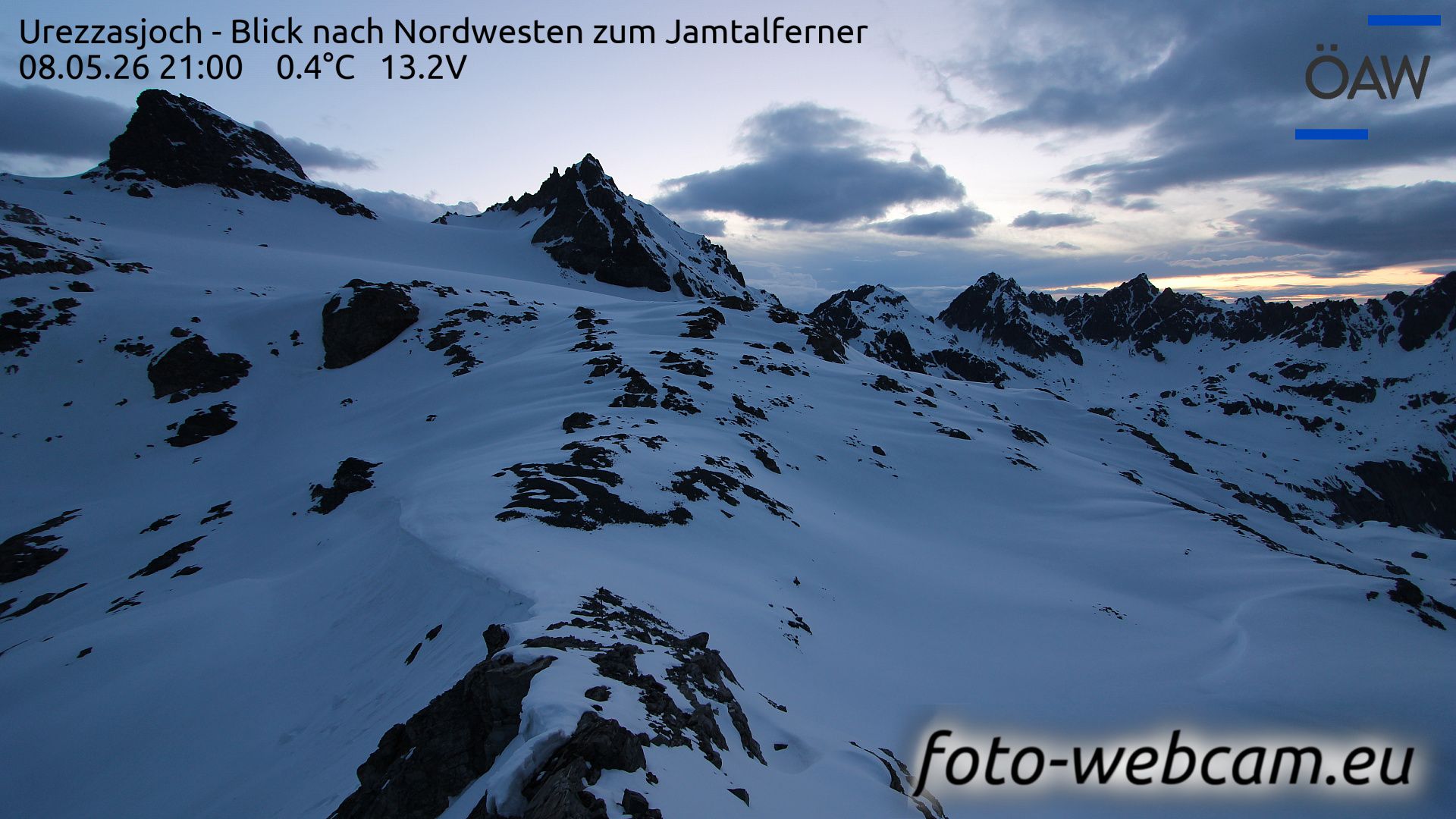 Scuol: Urezzasjoch - Blick nach Nordwesten zum Jamtalferner