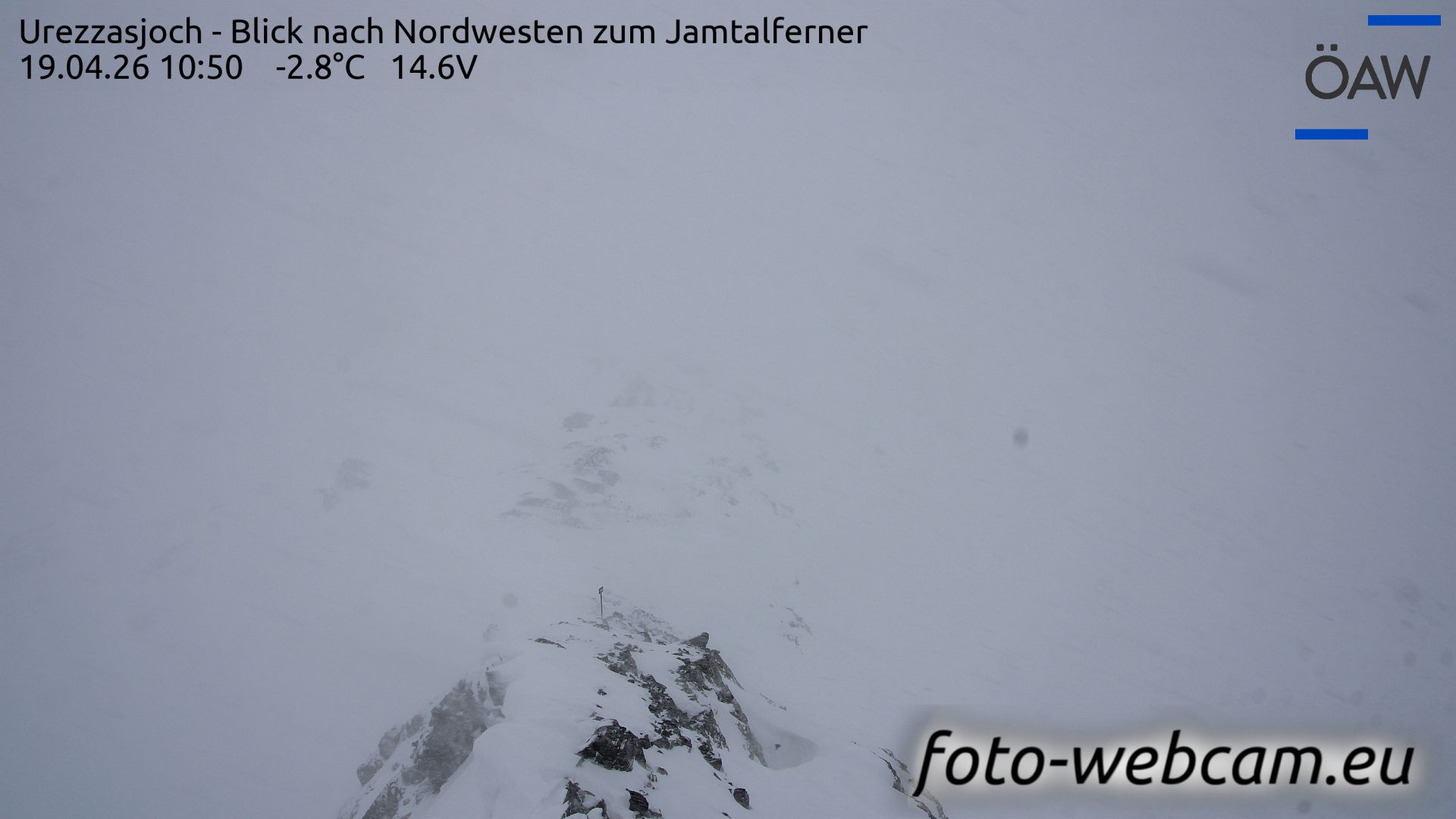 Scuol: Urezzasjoch - Blick nach Nordwesten zum Jamtalferner