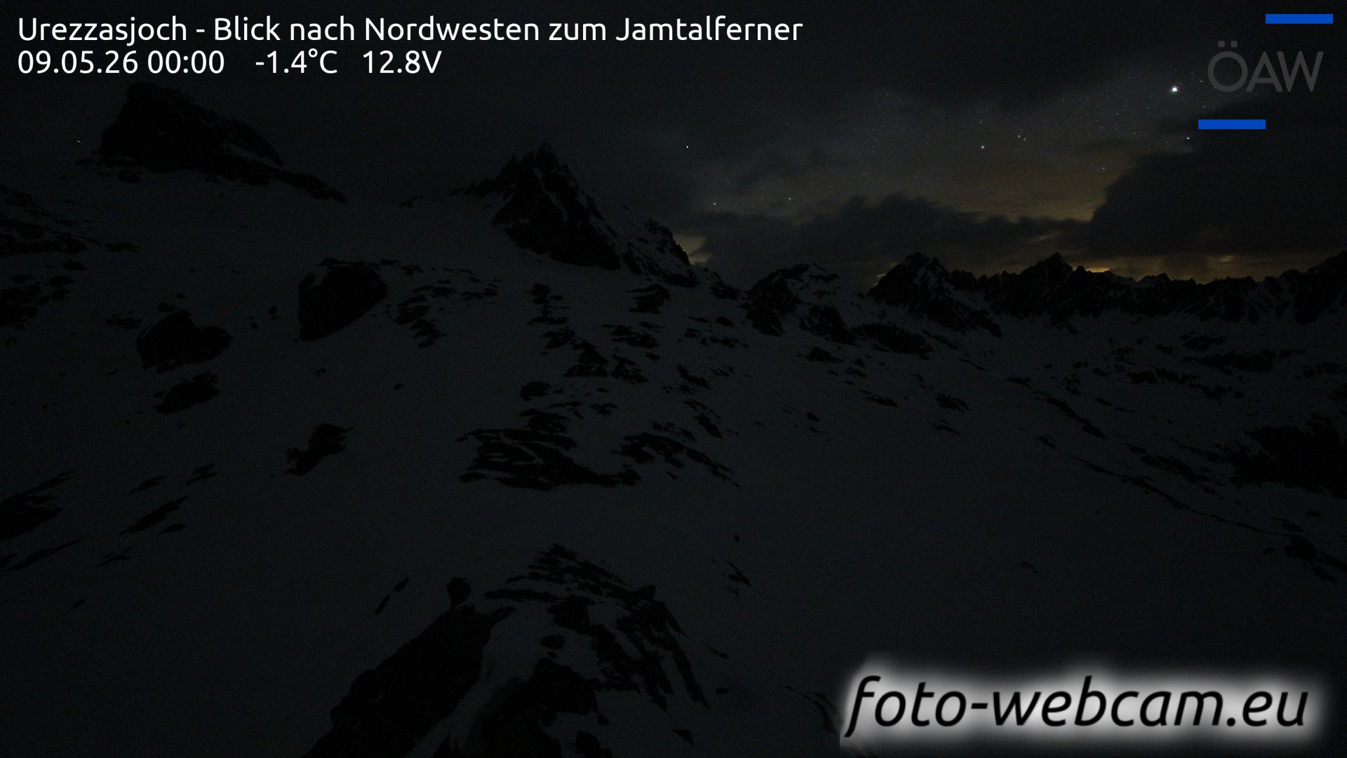 Scuol: Urezzasjoch - Blick nach Nordwesten zum Jamtalferner