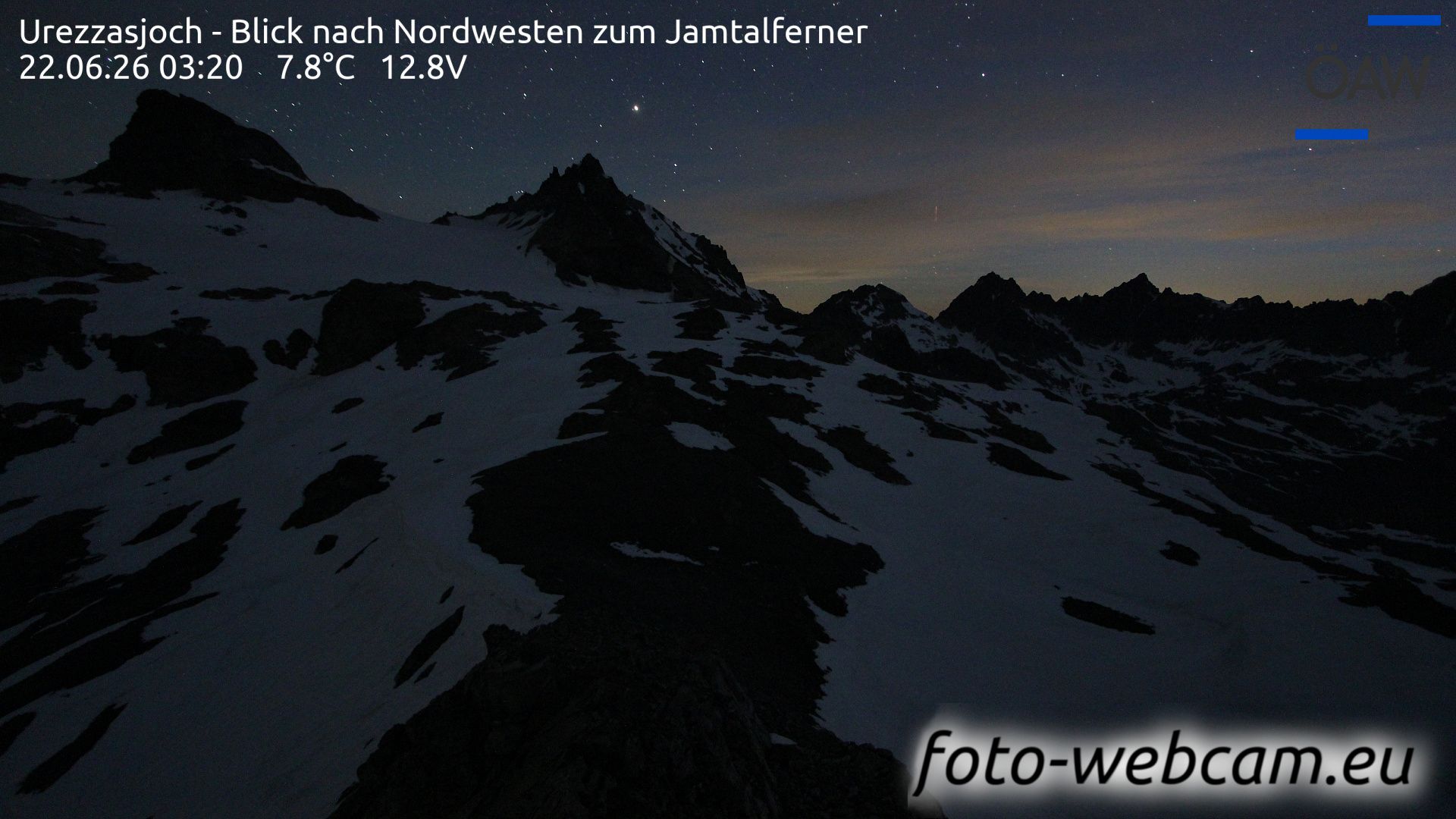 Scuol: Urezzasjoch - Blick nach Nordwesten zum Jamtalferner