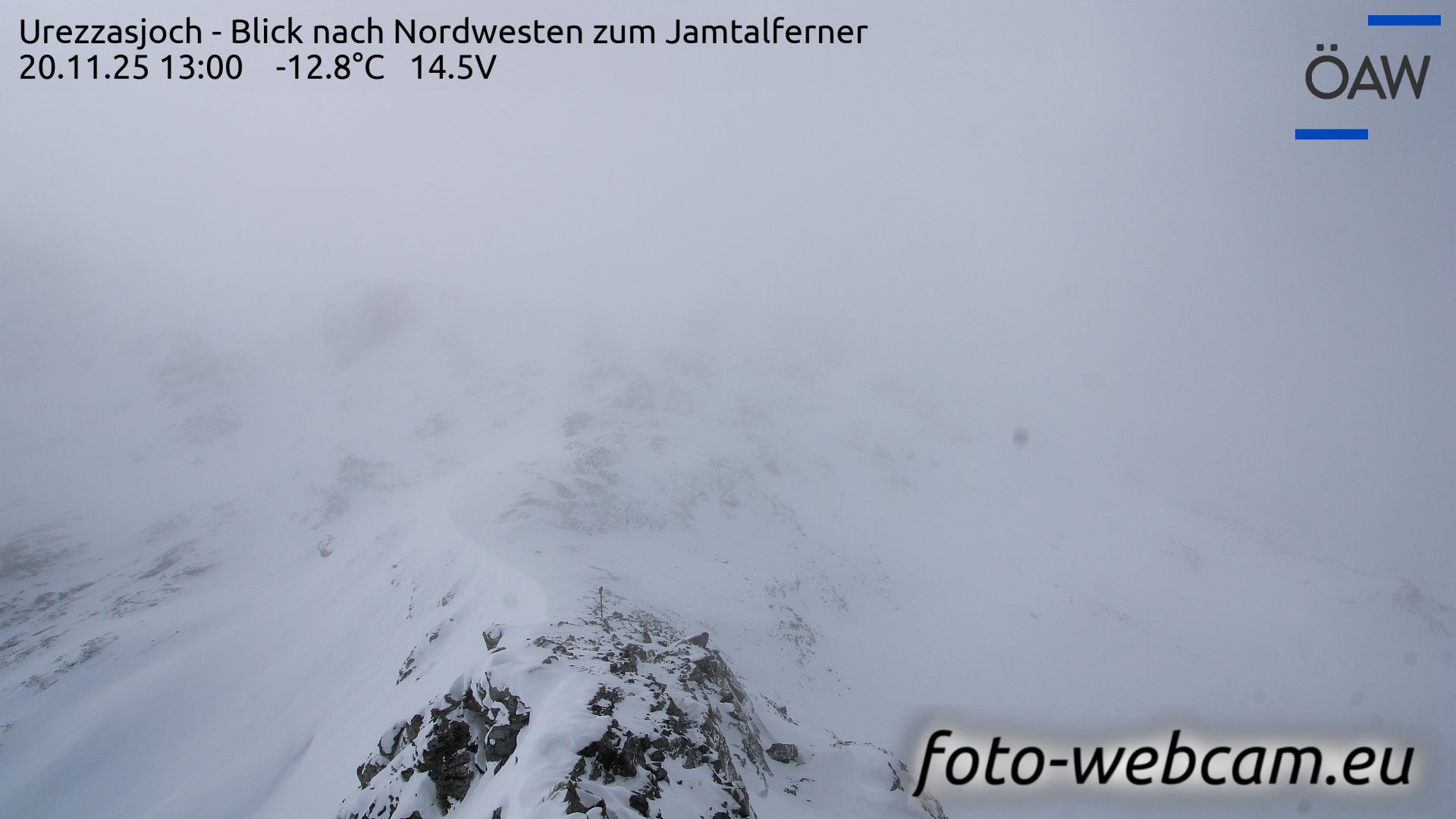Scuol: Urezzasjoch - Blick nach Nordwesten zum Jamtalferner