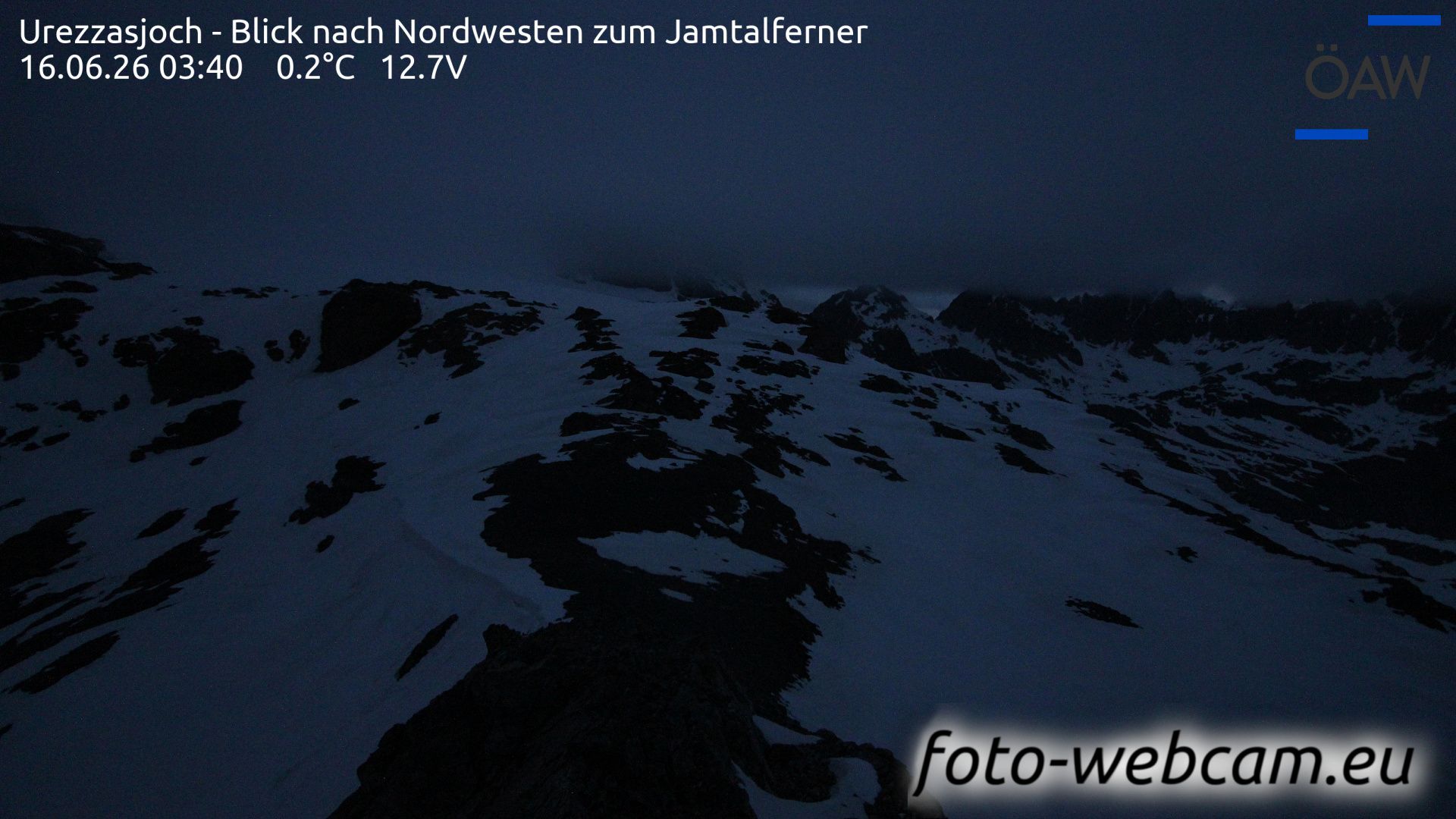 Scuol: Urezzasjoch - Blick nach Nordwesten zum Jamtalferner