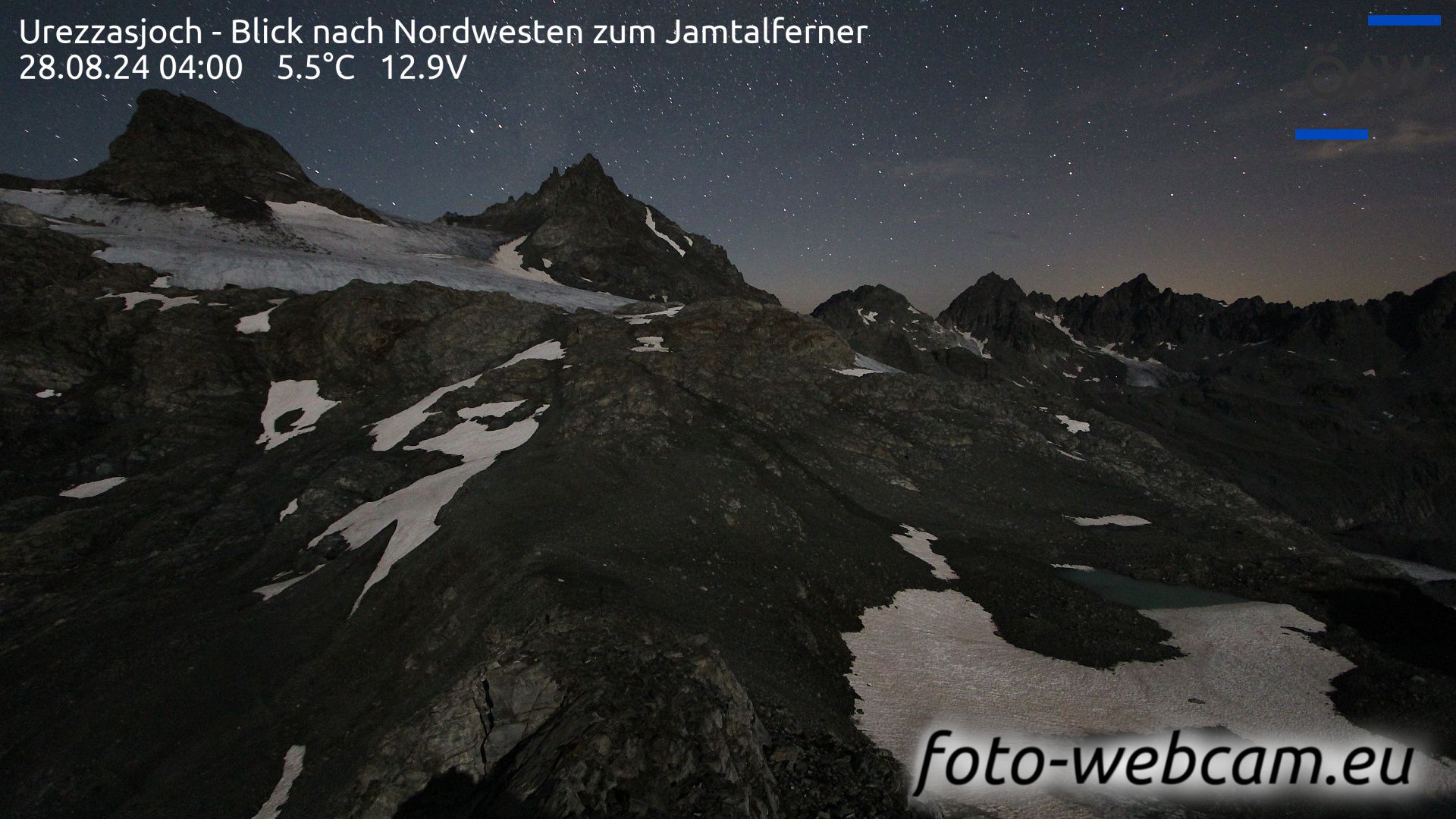 Scuol: Urezzasjoch - Blick nach Nordwesten zum Jamtalferner