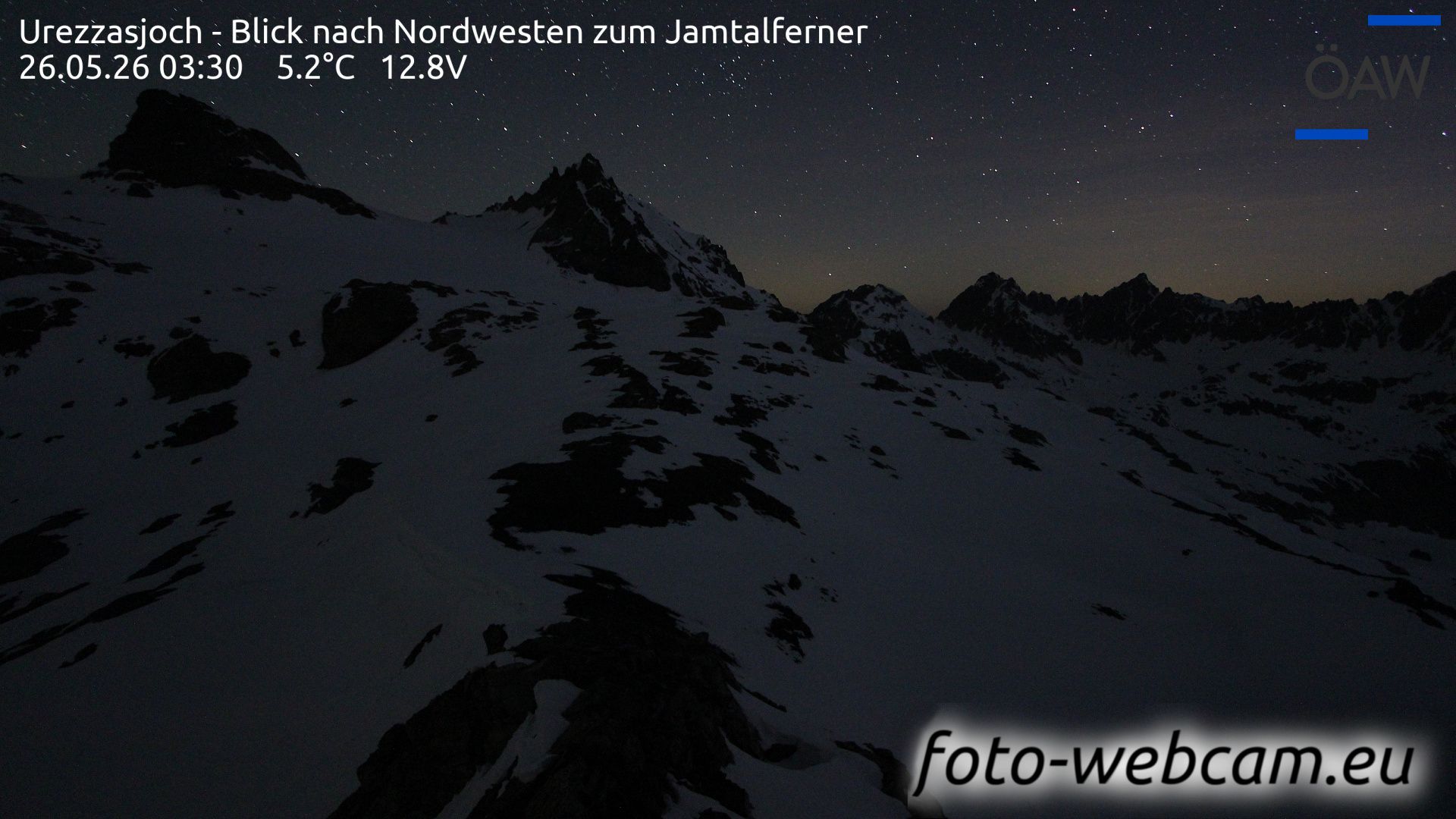 Scuol: Urezzasjoch - Blick nach Nordwesten zum Jamtalferner