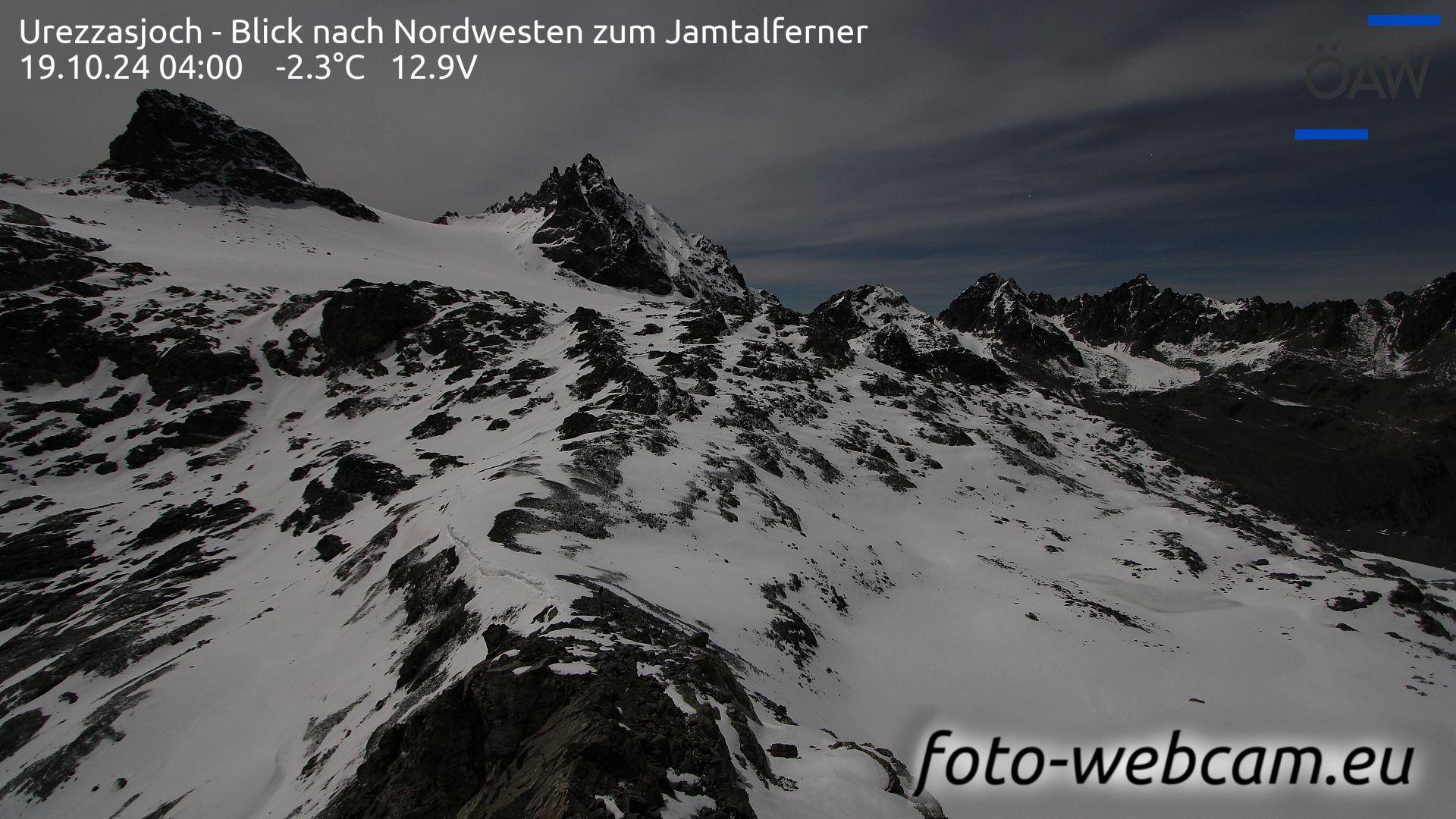 Scuol: Urezzasjoch - Blick nach Nordwesten zum Jamtalferner