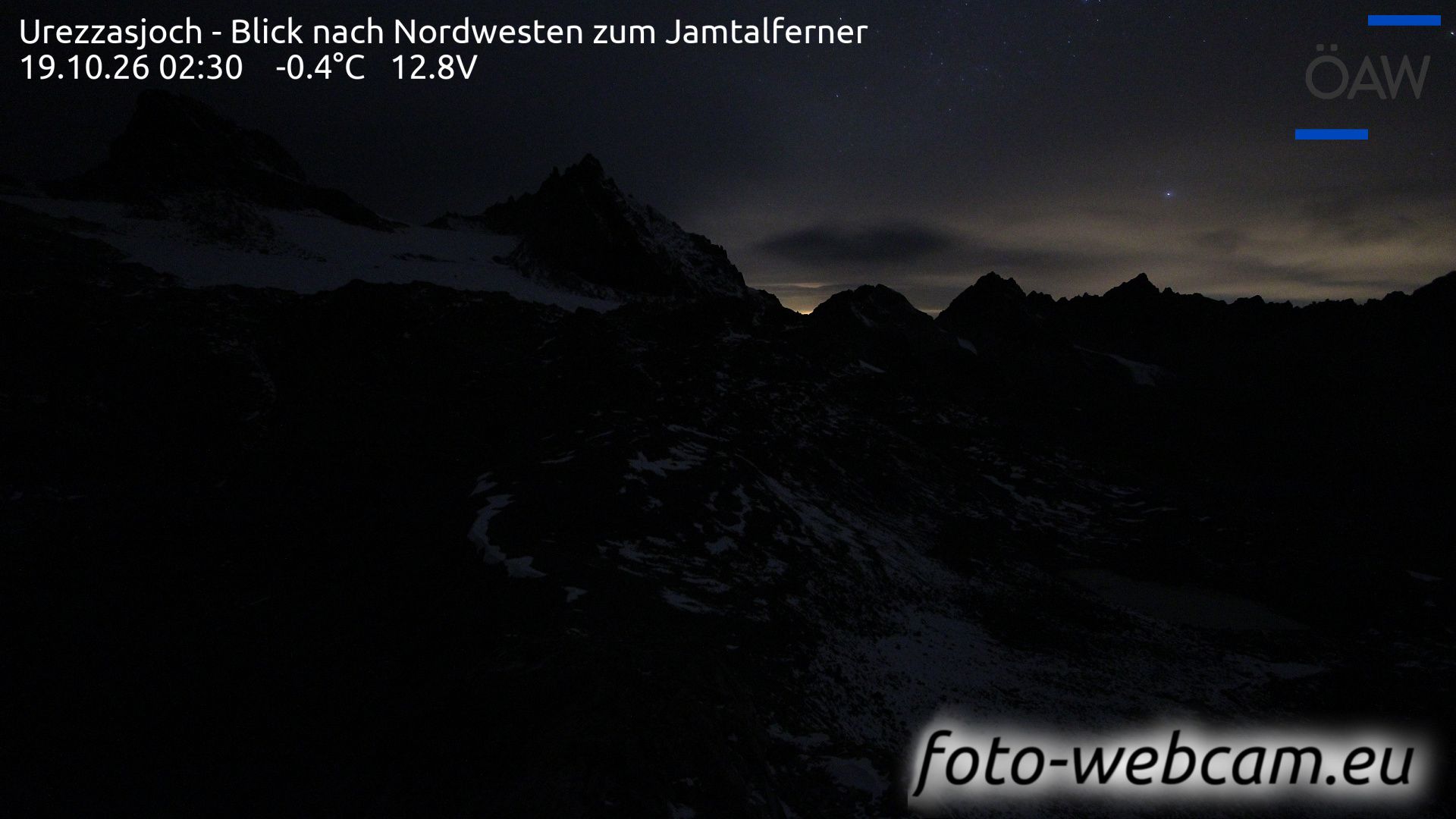 Scuol: Urezzasjoch - Blick nach Nordwesten zum Jamtalferner