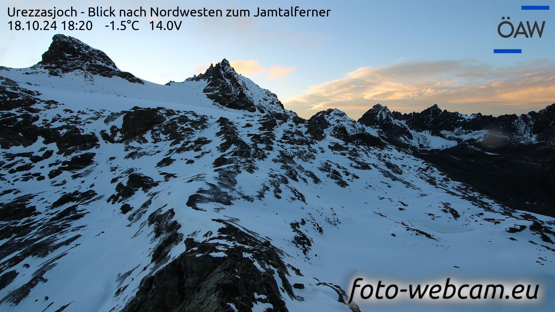 Scuol: Urezzasjoch - Blick nach Nordwesten zum Jamtalferner